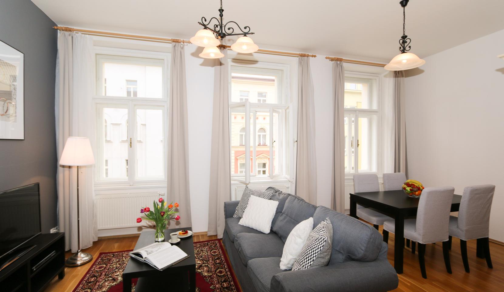 living and dining area